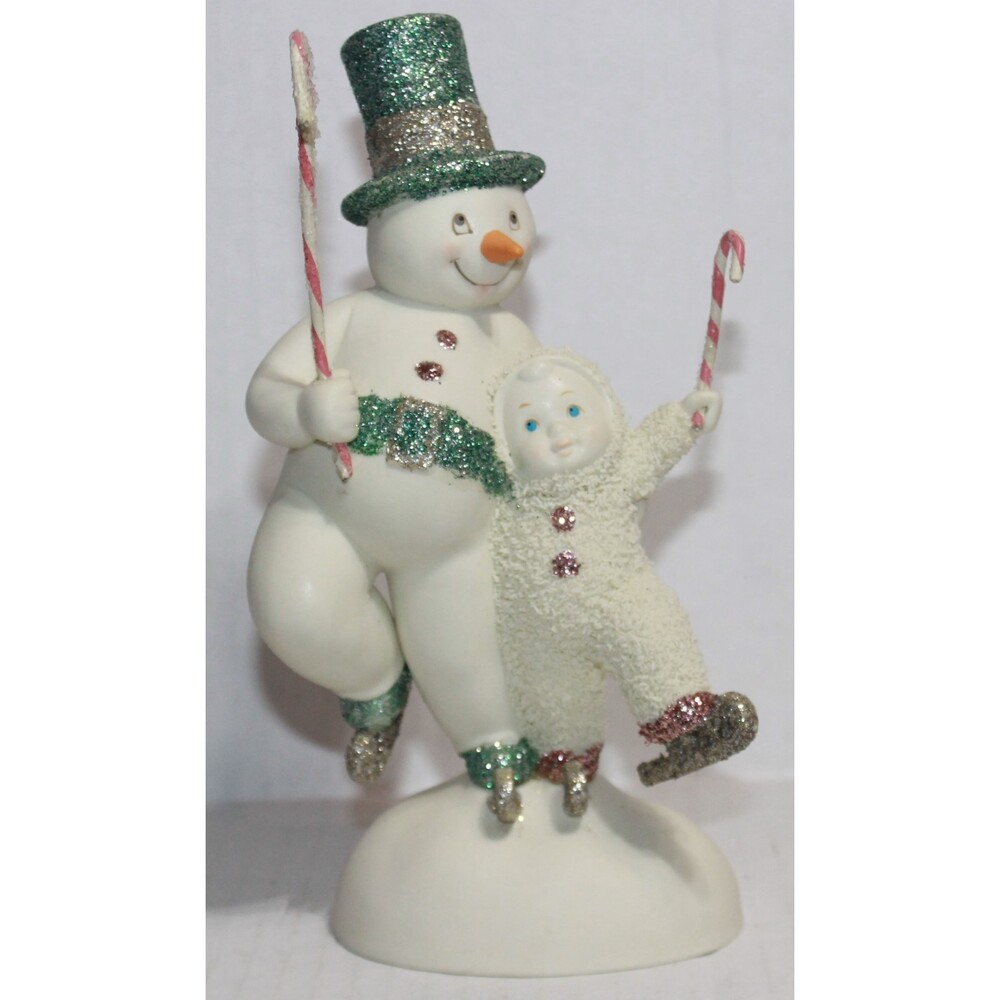 Dept. 56 Snowbabies SnowDream Skater's Waltz 9" Porcelain Figure / No Box